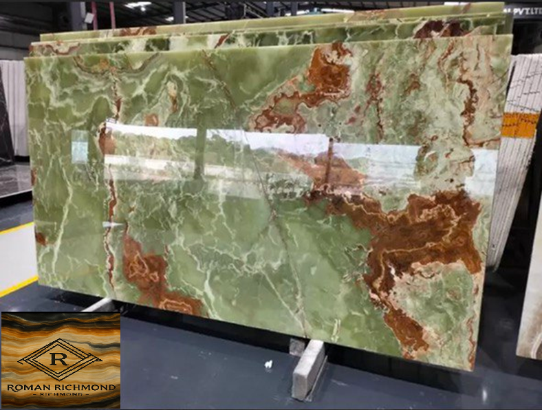 Carved Natural Luxury Travertine and onyx Table Coffee