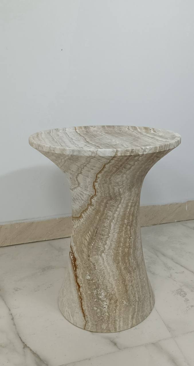Onyx and Marble Accent Tables