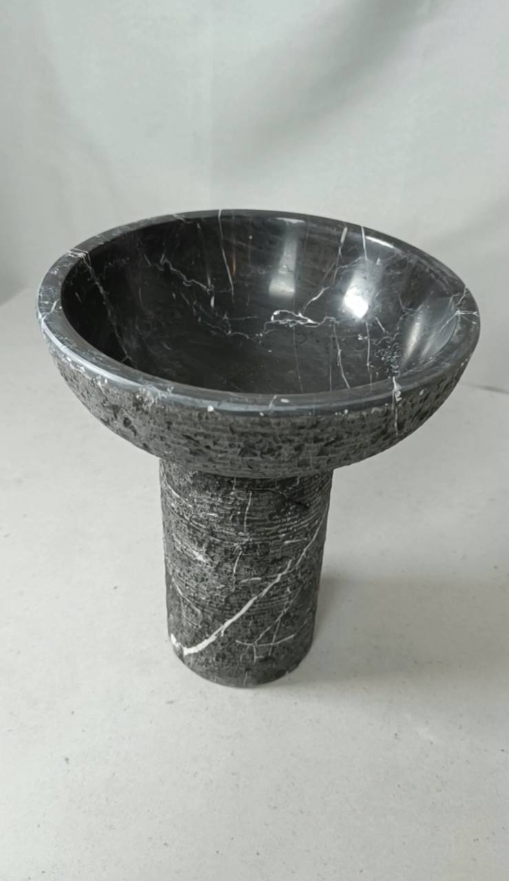 Onyx and Black Marble Stand