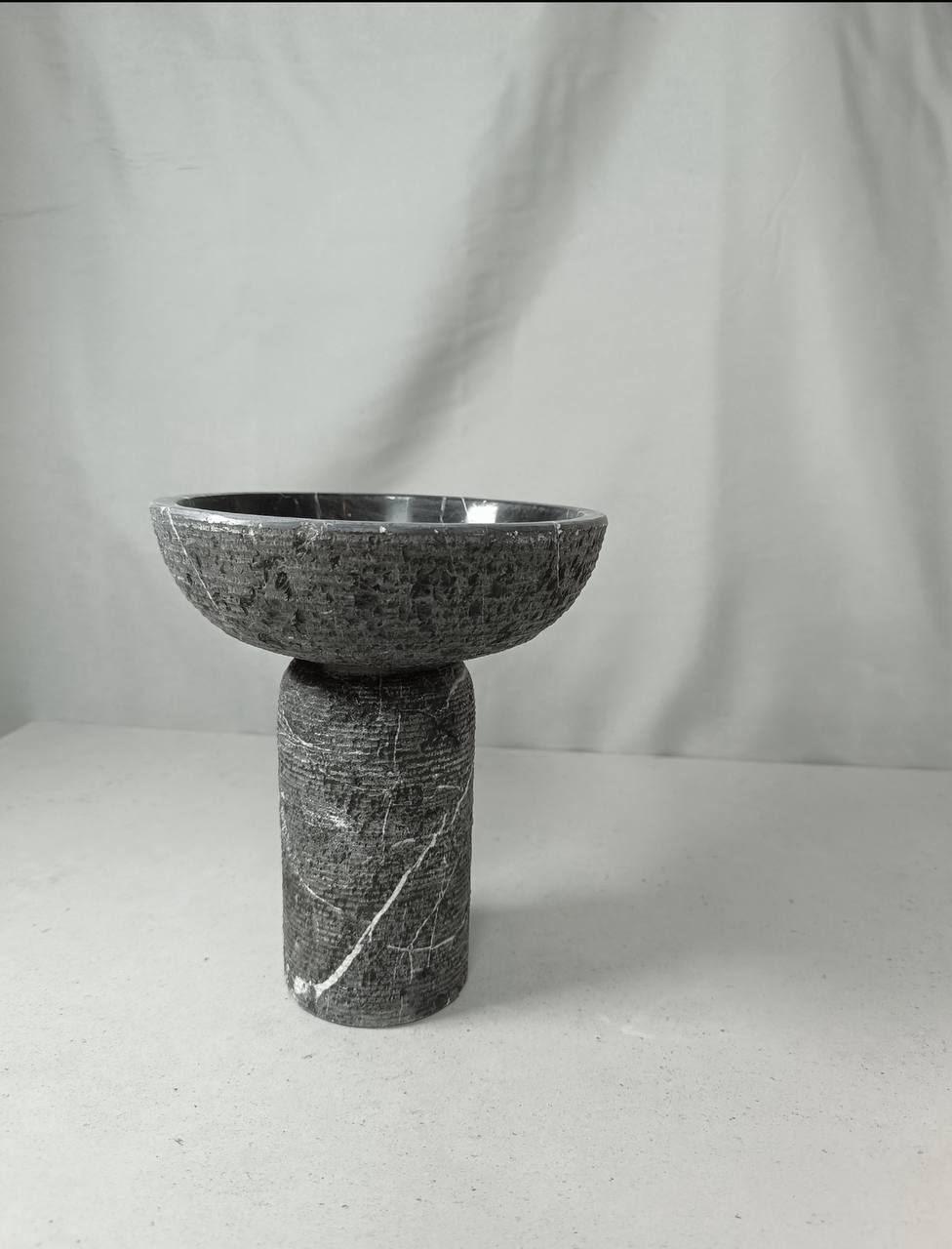 Onyx and Black Marble Stand