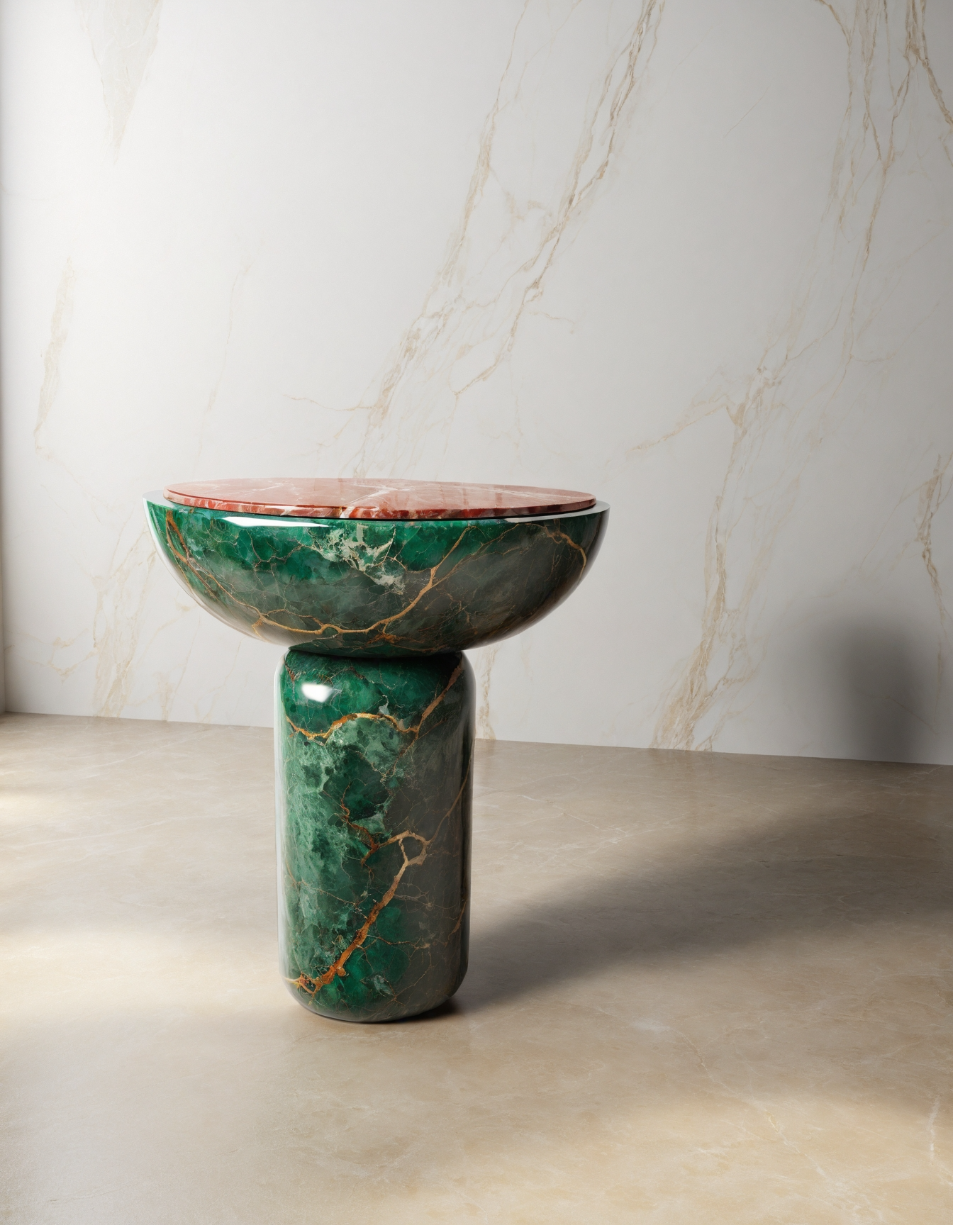 Onyx and Black Marble Stand