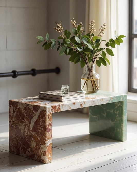 Natural Green Onyx Coffee Table