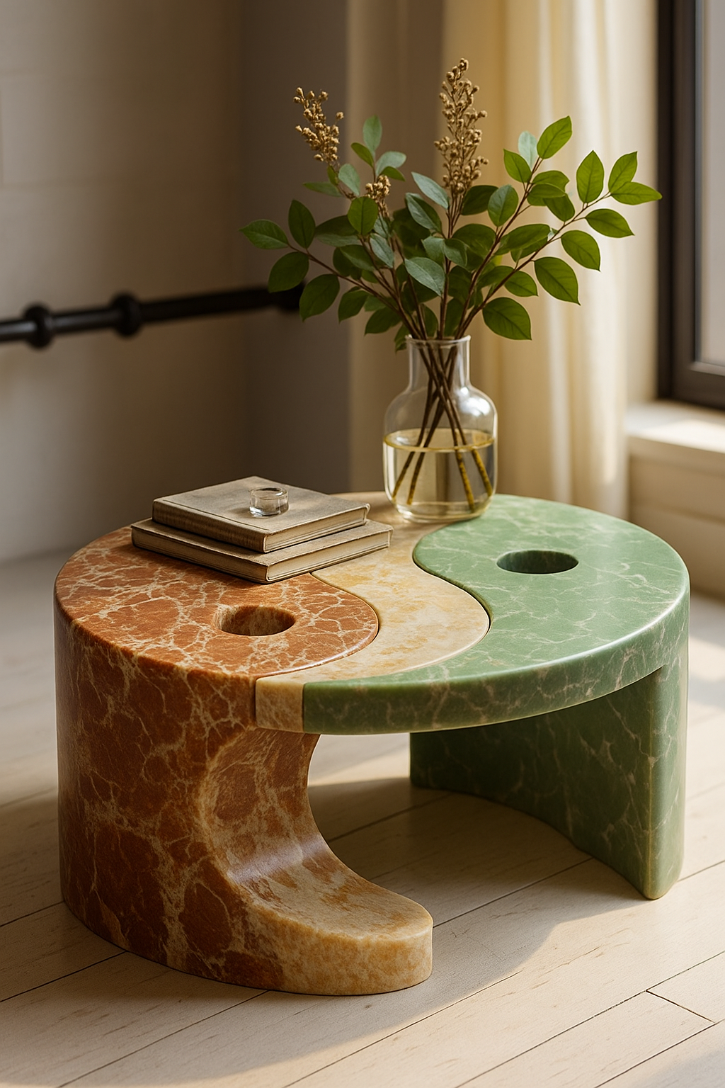 Yin Yang Style Coffee Table