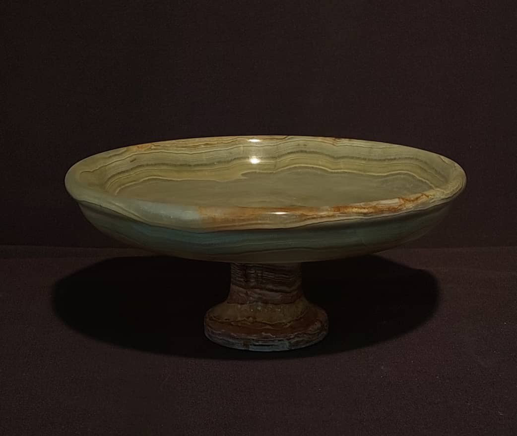 Hand-Crafted Onyx serving bowl