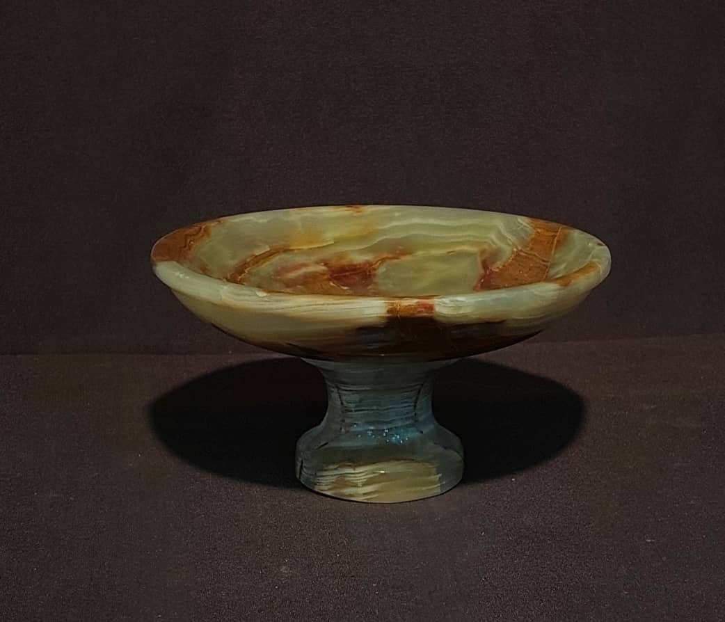 Hand-Crafted Onyx serving bowl