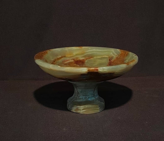Hand-Crafted Onyx serving bowl