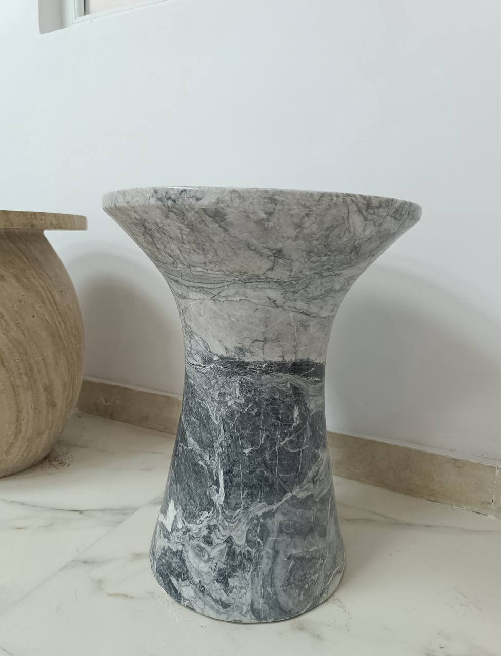 Onyx and Marble Accent Tables